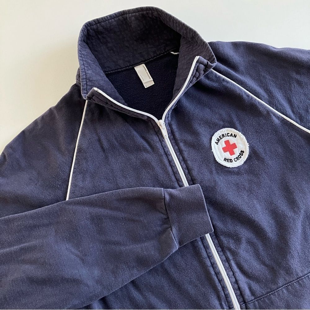 American Apparel Y2K Red Cross Track Sweater*
